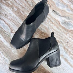 Intentionally blank booties. Size 38.